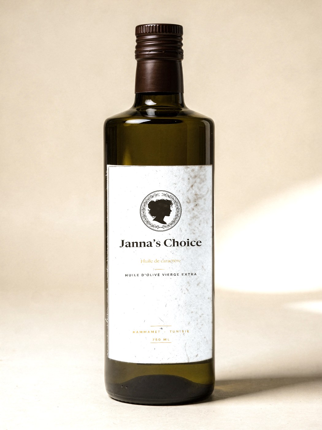 Bouteille d'huile d'olive Janna's Choice 750 ml